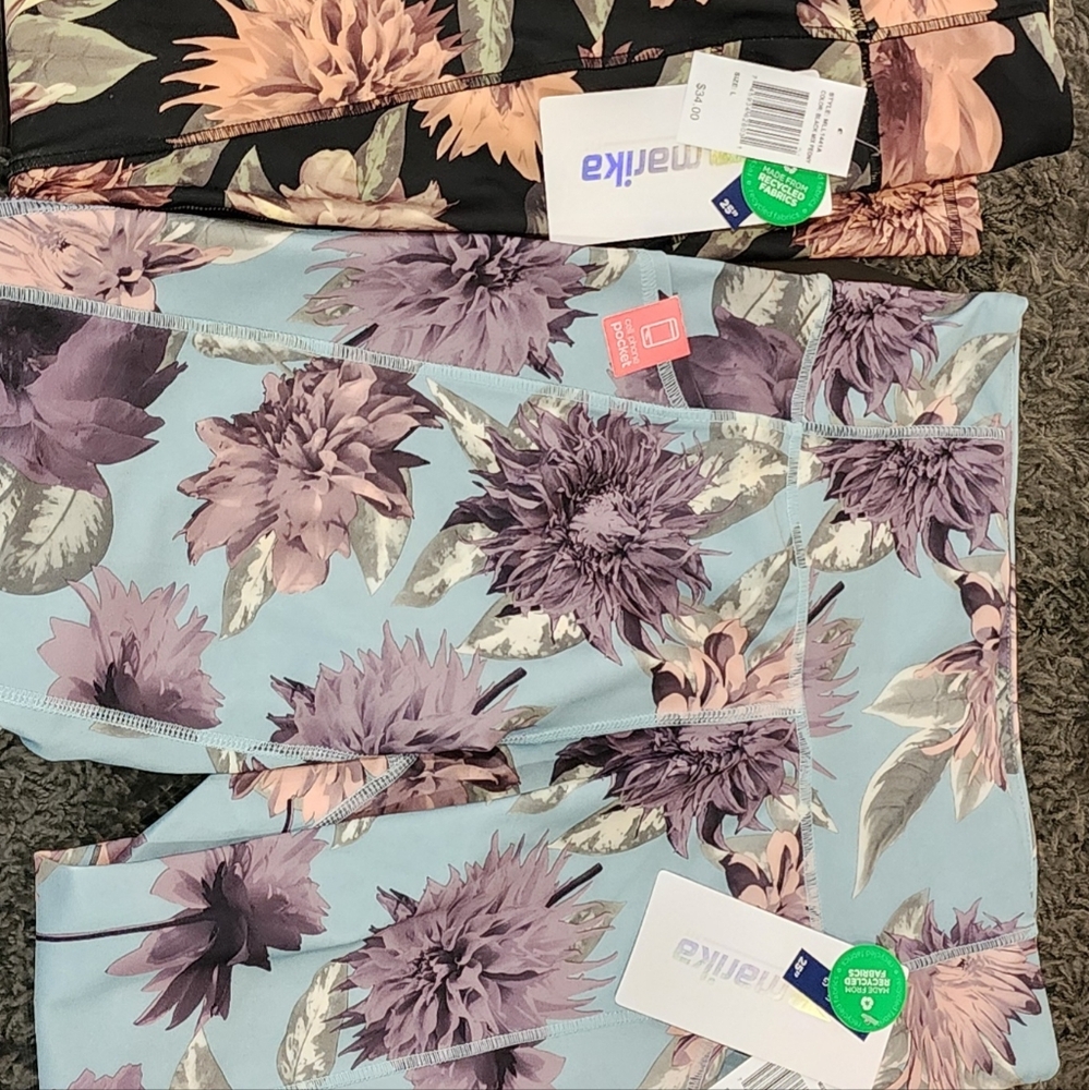 3 pair Marika Floral Print Leggings